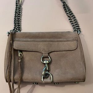 Rebecca Minkoff purple-gray suede purse
